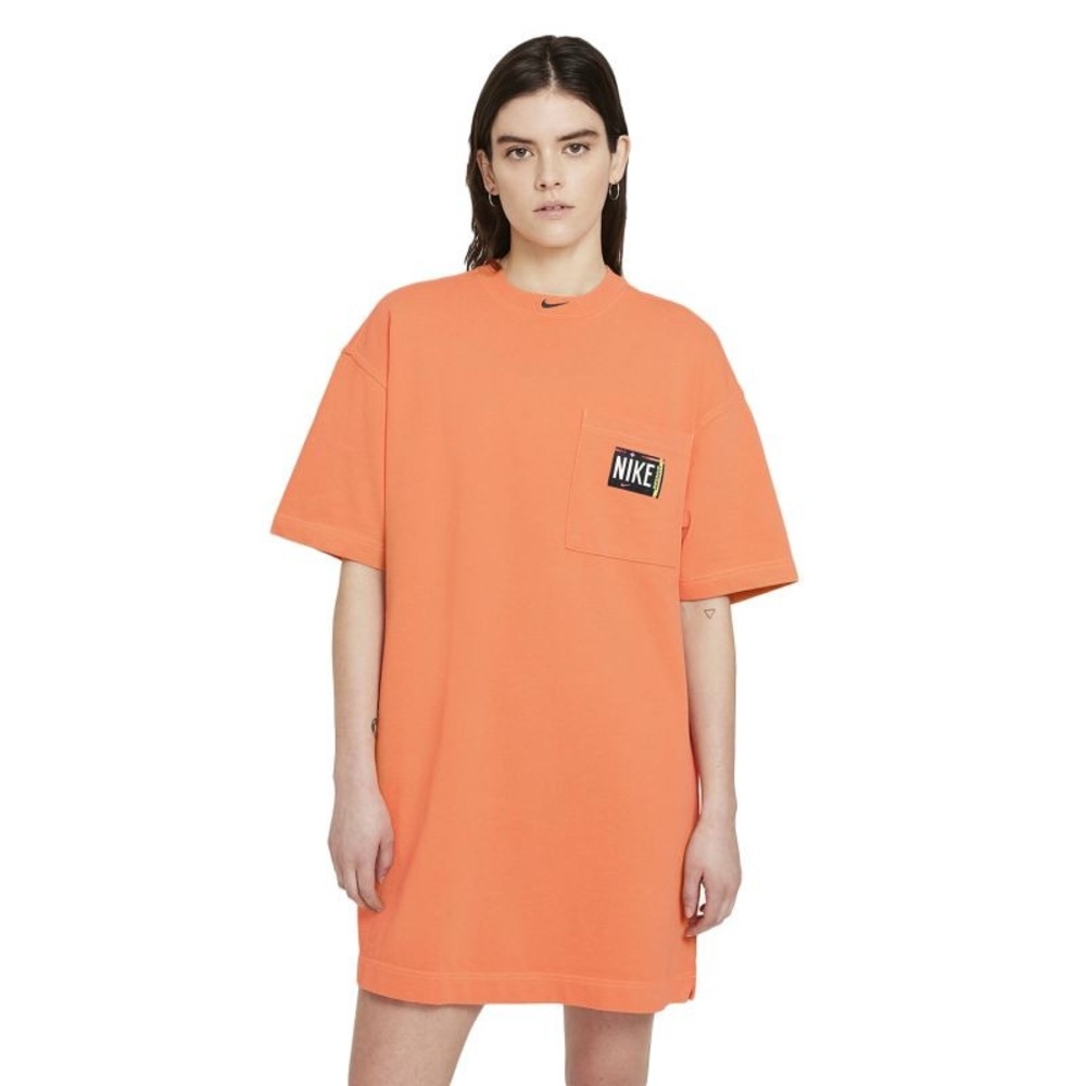Nike tshirt dress Bright Orange women’s size xs center swoosh